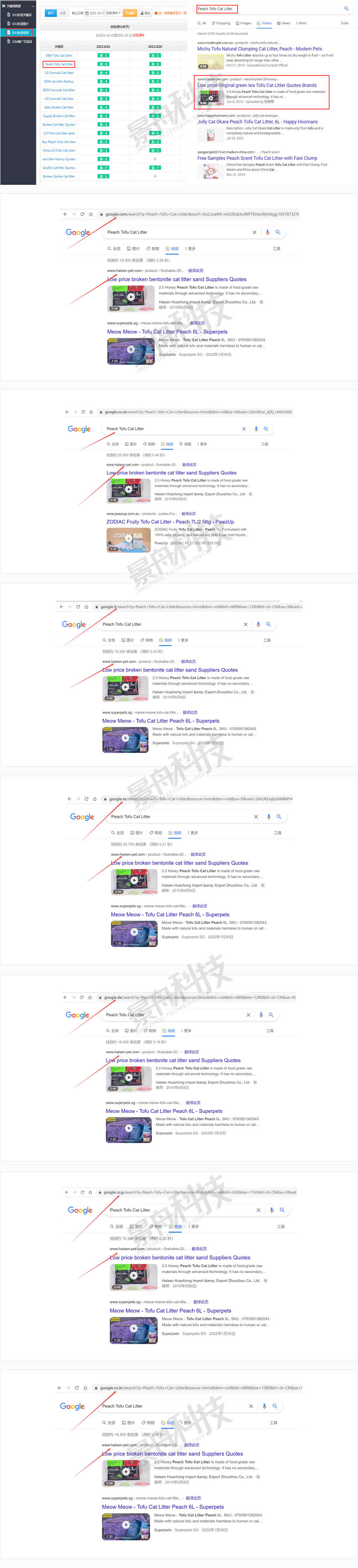 谷歌推广 - 视频排名